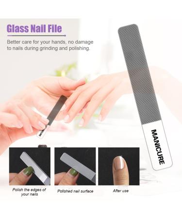Professional 16-Piece Manicure/Pedicure Kit in Violet Leather Case - Stainless Steel Nail Care Tools for Men and Women - Perfect Gift for Thick Nails! - Buy Online on GoSupps.com