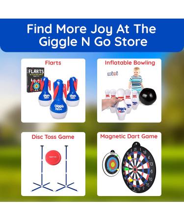 Giggle N Go Limbo Game Set - Fun Outdoor Game for Kids and Adults | Ideal Yard, Backyard, and Lawn Games for Family Parties and Gatherings - Buy Online on GoSupps.com