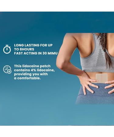 Teemofe Lidocaine Pain Relief Patch 30 Count | Maximum Strength Pain Patches for Muscle Relief in Neck Knee Back and Shoulders |12 Hour Long Lasting Relief Pains-01029-10 - Buy Online on GoSupps.com