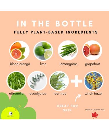 100% Natural YOGA Mat Cleansing and Deodorizing Spray Mist CITRUS 4 oz 120 ml - With orange lime and lemongrass essential oils. Perfect for mats gear clothes and bodies. Great for skin. - Buy Online on GoSupps.com