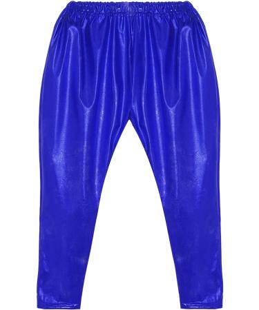 Aislor Kids Shiny Metallic Dance Harem Pant in Navy Blue - Size 9-10 Years - Buy Online on GoSupps.com