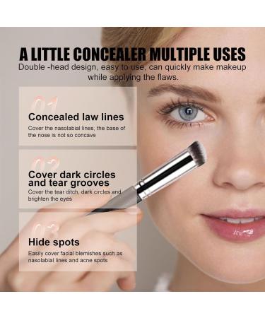  Generisch Under Eye Brightener Eye Concealer with Brush Lightening Eye Powder for Dark Circles Moisturizing & Easy to Blend Perfect for Natural Makeup (2 Pack 2.8G - Buy Online on GoSupps.com