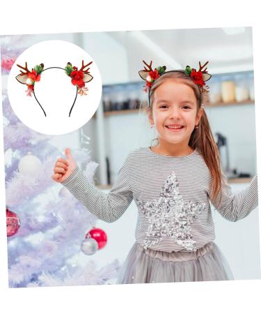 HAPINARY Antler Headband Reindeer Antlers Headband Prom Hair Accessories Deer Horn Headband Lovely Hair Hoop Winter Festival Headpiece Tiara Child Flocked Antlers Vintage Makeup - Buy Online on GoSupps.com