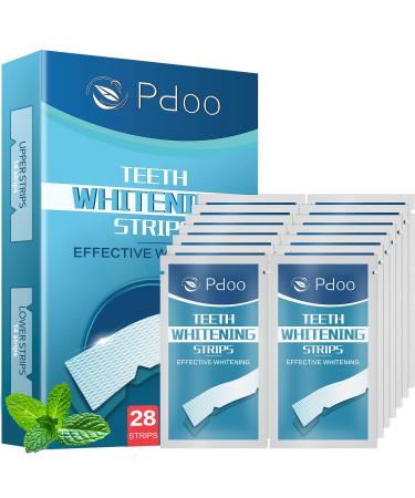 Bande Blanchiment Dentaire 28 Bandes - Blanchiment Dentaire sans Peroxyde - sans Sensibilit la Douleur - Whitening Strips Efficace limine Taches Caf /Th /Vin R sultats Visibles Rapidement Sans saveur 1 unit (Lot de 28)