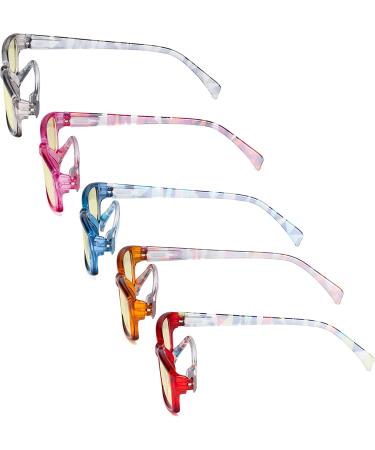 Eyekepper 5-Pack Yellow Tinted Computer Glasses +1.25 Blue Light Blocking for Digital Eye Strain Prevention - Set of 5 Pairs - Buy Online on GoSupps.com