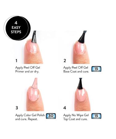 Sensationail Gel Manicure Starter Kit - Peel Off Formula Nude Mood | Gel Nail Polish Kit | No Acetone Needed | Lasts 2 Weeks | Beige - 20 Piece Set - Buy Online on GoSupps.com