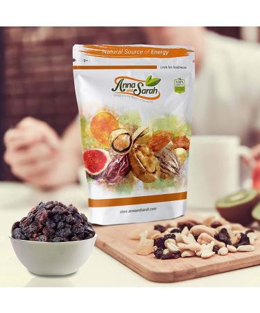 Anna and Sarah Natural Black Jumbo Raisins - 2 lbs - Premium Quality Dried Fruit - Buy Online on GoSupps.com