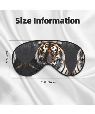 Tiger at Rest Eye Mask - Soft & Adjustable Nighttime Comfort - Ideal Sleep Mask for Men & Women - Black - Buy Online on GoSupps.com