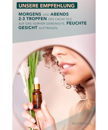 Nutreoeil Cacay Oil 15ml | Natural Retinol for Face & Hair | Moisturizes Reduces Scars & Cellulite | Anti-Aging Cosmetics - Buy Online on GoSupps.com