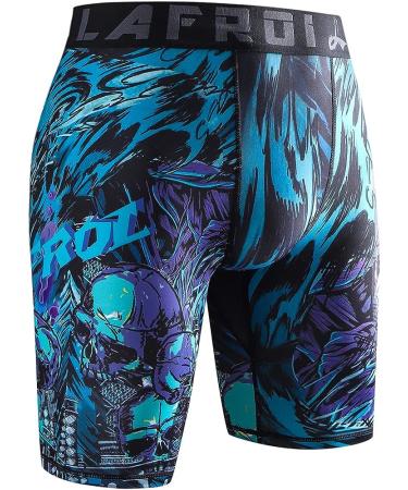 LAFROI Men's Quick Dry Compression Fit Tights Shorts - YSK09 Commander Small - Buy Online on GoSupps.com