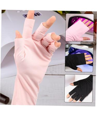 CAXUSD 4 Pairs Nail Gloves Gel Uv Gloves Outdoor Gloves Sun Gloves Gloves Nail Gel Nail Art Accessories Nail Art Gloves Fingerless Gloves Nylon Sun Protection Nail Lamp - Buy Online on GoSupps.com