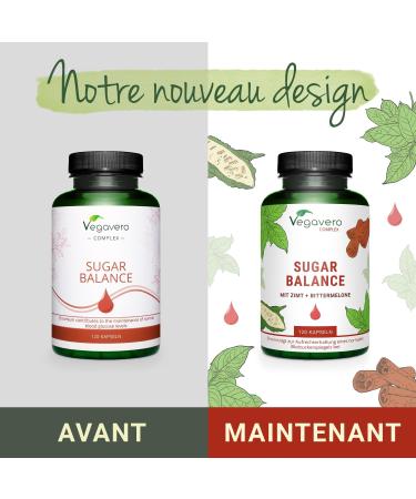 GLYCEMIA Complex | 120 Capsules (4 MONTHS) | Chrome Lynside Cinnamon Gymnema sylvestris and Bitter Melon | Regulate Sugar Content* | No Additives & VEGAN | Vegavero  - Buy Online on GoSupps.com