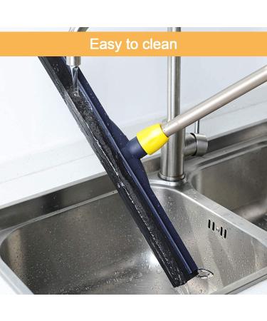 Yocada 54in Floor Squeegee Scrubber with Telescopic Pole - Heavy Duty Household Broom for Garage, Courtyard, Shower - Ideal for Pet Hair, Fur, Marble, Glass, Tile - Water Foam Cleaning - Buy Online on GoSupps.com