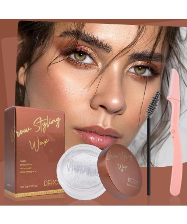 UIIOPJIOM Eyebrow Soap Wax Kit - Clear Gel, Brush, Razor - Waterproof Long Lasting 3D Brow Styling Set - Buy Online on GoSupps.com
