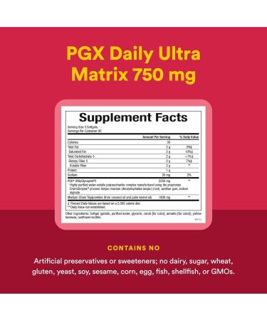 Natural Factors PGX Daily Ultra Matrix Weight Management Support with MCT Oil 240 Softgels 240 Count (Pack of 1) - Buy Online on GoSupps.com