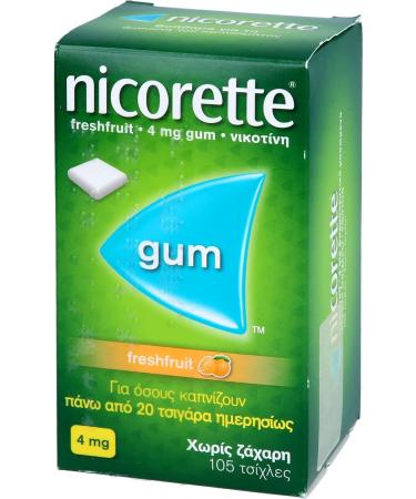 Buy NICORETTE 4 mg Freshfruit Chewing Gum - 105 pcs | Fast International Shipping - Buy Online on GoSupps.com