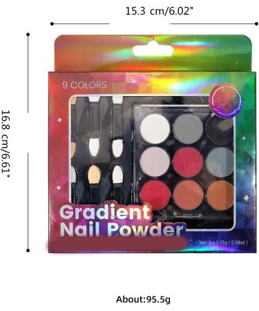 Nail Powder Set Create Colorful Fading Effects With Solid Nail Powder DIY Nails Designs DIY Nail Design CF02 - Buy Online on GoSupps.com