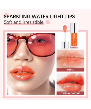 Prreal Tinted Lip Oil - Plumping Hydrating Lip Gloss for Dry Lips (Coral) - Buy Online on GoSupps.com