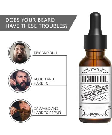 30ML Huile Barbe pour Hommes Huile De Croissance De Barbe pour le Traitement des Poils du Visage Masculin pais Favorise la Croissance Hydrate Nourrissant Forte Croissance Barbe Huile serums - Buy Online on GoSupps.com