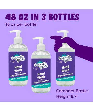 Originally Yellow Plant-Based Hand Soap All Natural Infused with Organic Lavender | Gentle Natural Hand Soap | Pet & Baby-Safe Soap 16 Fl Oz (3-Pack) Lavender 16 Fl Oz (Pack of 3) - Buy Online on GoSupps.com