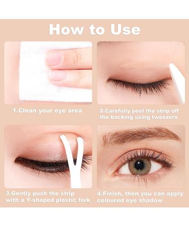 Invisible Eyelid Lifter Strips - 200 Pcs Glue-Free Double Eyelid Tapes for Uneven or Monolids - Hooded Droopy Eyes Solution - Buy Online on GoSupps.com