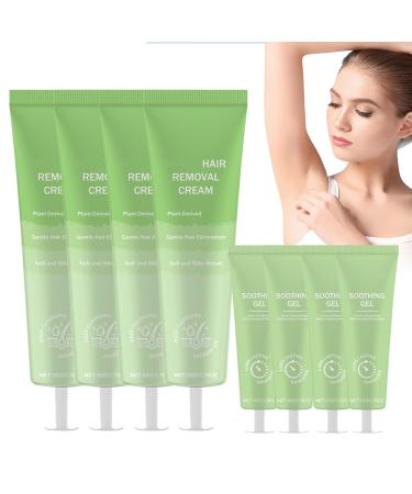 Lot de 4 pilateurs pour femmes cr me d' pilation douce pour le visage pour peaux sensibles rapide facile calmer peau lisse non irritante et sans danger pour tous les types de peau 4 pi ces.