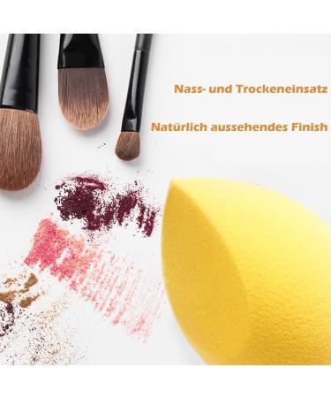 Buy Euduq 8-Piece Makeup Sponge Set - Beauty Blender for Liquid Foundation & Powder (Yellow) | Best Quality Cosmetics Sponges for Flawless Finish - Buy Online on GoSupps.com