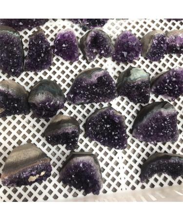 Amethyst Crystals Natural Amethyst Geode Quartz Cluster Crystal Specimen 1pcs JIZTGEDM (Size : 200-300g) - Buy Online on GoSupps.com