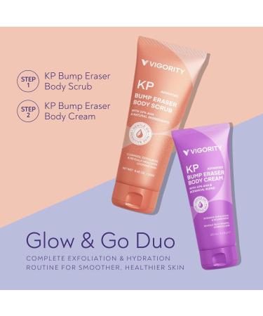 KP Bump Eraser Body Scrub & Keratosis Pilaris Lotion Bundle Set Strawberry Legs Treatment for Women - Exfoliates & Deeply Hydrates for Smoother Healthy-Looking Skin 6.5 Fl Oz (Pack of 2) - Buy Online on GoSupps.com