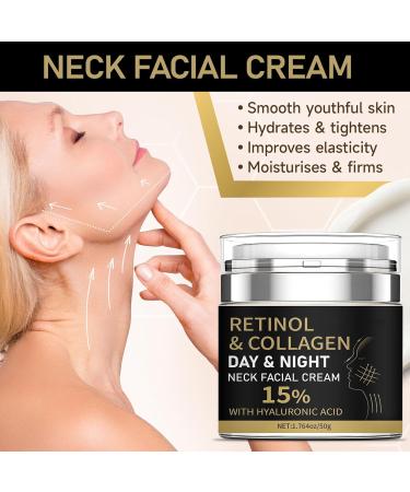 Retinol Cream for Face with 15% Hyaluronic Acid Day-Night Anti-Aging Cream for Neck and Facial for Lifting Skin Collagen Face Moisturizer for Wrinkles Fine Lines and Dryness 1.76 Fl Oz - Buy Online on GoSupps.com
