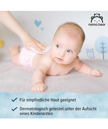 Mama Bear Ultra Sensitive Baby Wet Wipes - 720 Biodegradable Wipes (12 Packs of 60) - Amazon Brand - International Shipping Available - Buy Online on GoSupps.com