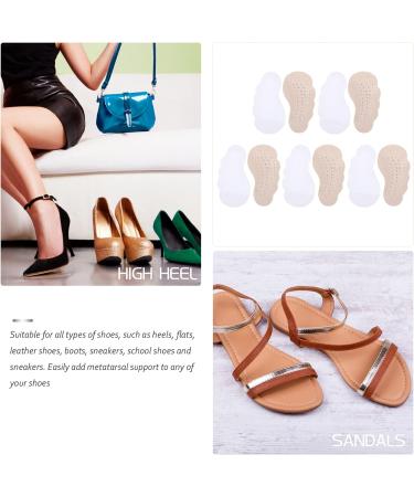 5 Pairs Anti Slip Stickers for High Heels - Metatarsal Foot Pads for Women's Sandals - Non-Slip Pigskin Cushion for Comfortable High Platform Sandals - Buy Online on GoSupps.com