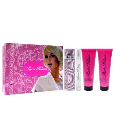 Paris Hilton by Paris Hilton 4 Piece Gift Set women with Travel Spray - Buy Online on GoSupps.com