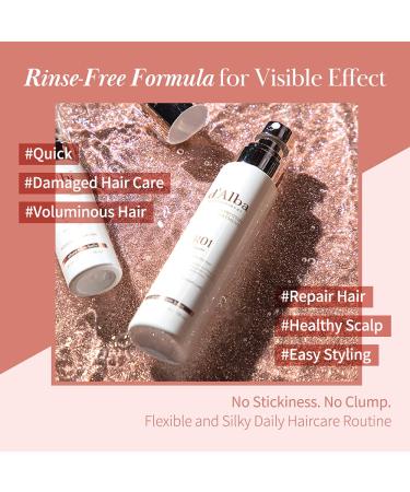 d'Alba Professional Repairing Protein White Truffle Serum - Instant Texture & Volume Hair Treatment | Hair Loss Relief, Scalp Moisturization, Shine Restoration - Buy Online on GoSupps.com