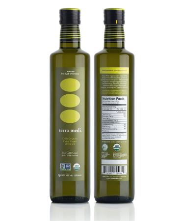 Terra Medi Greek Organic Extra Virgin Olive Oil - 17 Oz | Premium Quality & Flavor - Buy Online on GoSupps.com