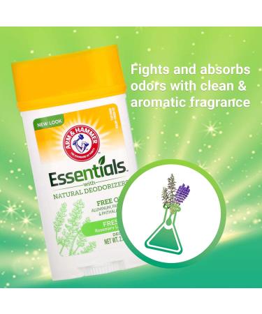 Arm & Hammer Essentials Deodorant Fresh 2.5 oz. (Pack of 2) Rosemary Lavender 2.5 Ounce (Pack of 2) - Buy Online on GoSupps.com