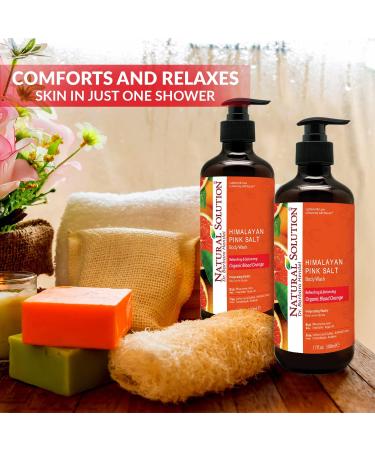 Natural Solution Purifying Blood Orange Body Wash with Himalayan Pink Salt By Dr Barbara Hendel- 17oz - Buy Online on GoSupps.com