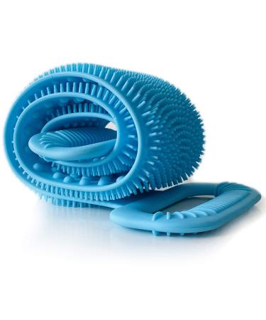 Silicone Body  Back and Foot Scrubber Brush for Shower or Bath use - 30 Extra Long exfoliator for Men and Women with Extra Long Handle Perfect for Dry and Wet Brushing