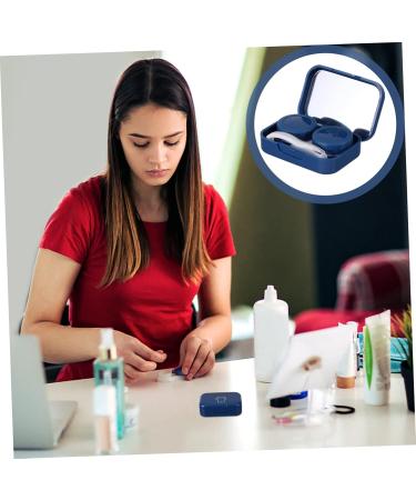 Partykindom 4ST Colored Contact Lens Containers & Portable Glasses Case - Travel-Friendly Cosmetic Storage - Buy Online on GoSupps.com