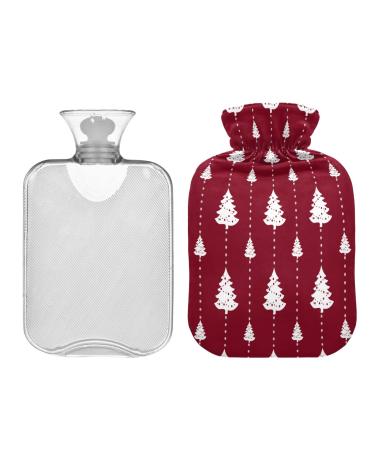 KCL Deci hot water bottle with cover Christmas snowflake 2L hot water bottle hot water bag for foot warmer pain relief heat and cold therapy cramps