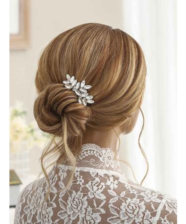 Unicra Crystal Hair Comb - Wedding Silver Headpiece for Brides & Bridesmaids - Buy Online on GoSupps.com