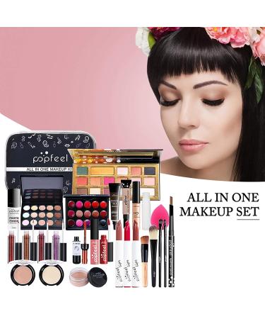 27PC Professional Makeup Set | All-in-One Portable Travel Palette | Highly Pigmented Cosmetics for Women | Perfect Christmas Gift - Buy Online on GoSupps.com