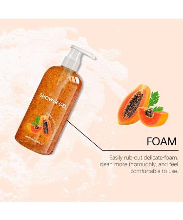 JIAOY Papaya Shower Gel Papaya Peeling Shower Gel Peeling Shower Gel with Organic PApaya Extract Longlasting Nourishing and Moisturizing DUsgel for dark skin for men and women 1 piece 1 piece - Buy Online on GoSupps.com