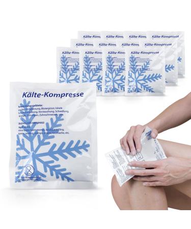 Immediate cold compress 25 pieces (15.2 x 12.7 cm) |Disposable cooling pads for relieving pain swelling and mild injuriesEffective first aid treatment 15.2 x 12.7 cm 25.0