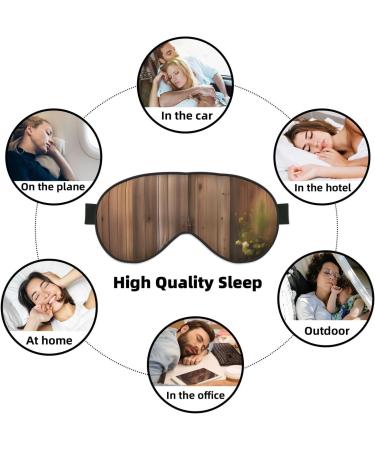 Vintage Door Print Soft Eye Mask - Sleep Mask for Men & Women | Travel Eye Mask for Restful Sleep - Buy Online on GoSupps.com