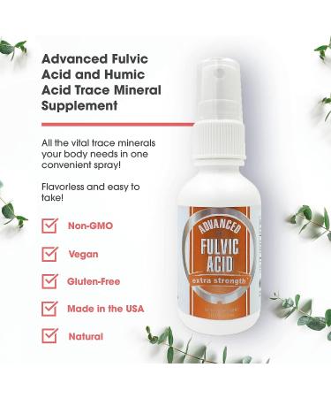 CCL Advanced Fulvic Acid and Humic Acid Trace Mineral Spray Supplement - 70+ Ionic Organic Minerals - Similar Benefits to Shilajit - 4 oz, 120 Servings - Buy Online on GoSupps.com