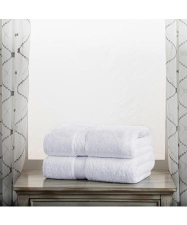 Superior Solid Egyptian Cotton Bath Towel Set - 30 x 55 - White - 2-Piece Set - Buy Online on GoSupps.com