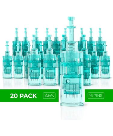 Dr. Pen Ultima A6S 16 Pins Replacement Cartridges (20 Pack) - Bayonet Slot Disposable Parts - Buy Online on GoSupps.com