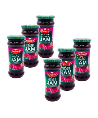 Set of 6 Rose Jam Durra 430 g Pot
