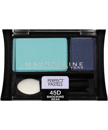 Maybelline New York Expert Wear Eyeshadow Duos  Perfect Pastels 45D Shocking Seas  0.08 Ounce